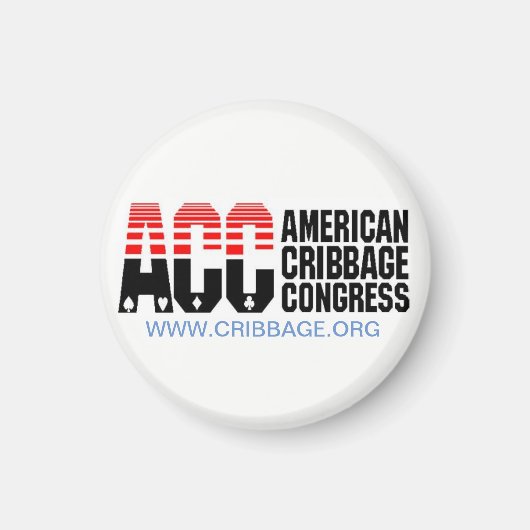 Amerikaanse Cribbage Congress Magnet Magneet (Voorkant)