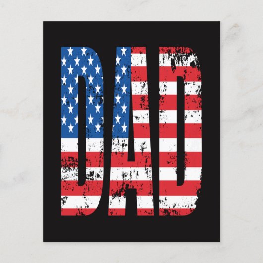 amerikaanse dad vlag flyer (Voorkant)