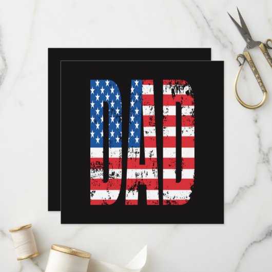 amerikaanse dad vlag programma (Voorkant / Achterkant in situ)