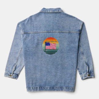 Amerikaanse Dag van de Arbeid Denim Jacket