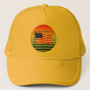 Amerikaanse Dag van de Arbeid Trucker Pet