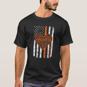 Amerikaanse Dag van de Vlag Oranje Kinder Anti-Bul T-shirt