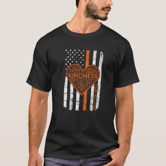 Amerikaanse Dag van de Vlag Oranje Kinder Anti-Bul T-shirt