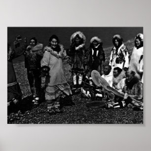 Amerikaanse dansers Alaska Eskimo Poster
