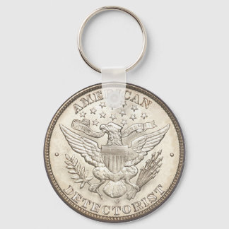 Amerikaanse Detectorist Classic Button Sleutelhang Sleutelhanger