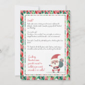 Amerikaanse diaspora Masa de Craciun Uitnodiging (Achterkant)