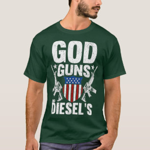 Amerikaanse diesel Truck Eigenaars God Pistolen Di T-shirt