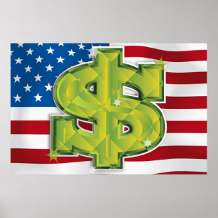 Amerikaanse dollar poster