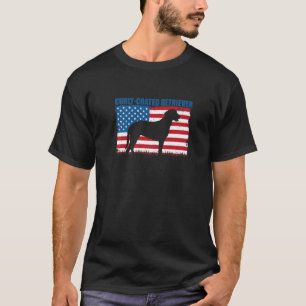 Amerikaanse dompelpremie met krullende deklaag t-shirt