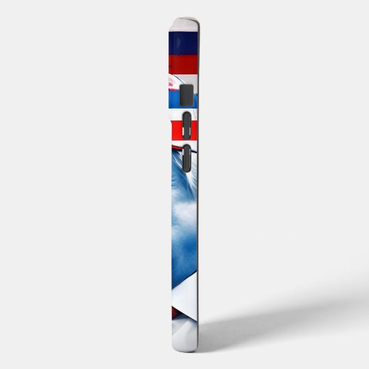 Amerikaanse Donald Trump 2024 Vlag Case-Mate iPhone Case (Achterkant / Links)