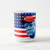 Amerikaanse Donald Trump 2024 Vlag Koffiemok (Center)