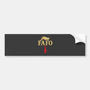 Amerikaanse Donald Trump FAFO USA Vlag Patriottisc Bumpersticker
