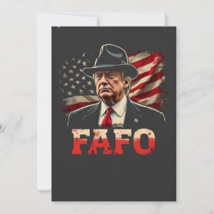 Amerikaanse Donald Trump FAFO USA Vlag Patriottisc Kaart