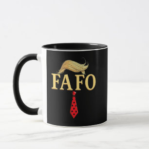 Amerikaanse Donald Trump FAFO USA Vlag Patriottisc Mok