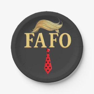 Amerikaanse Donald Trump FAFO USA Vlag Patriottisc Papieren Bordje