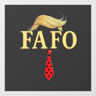 Amerikaanse Donald Trump FAFO USA Vlag Patriottisc Raamsticker