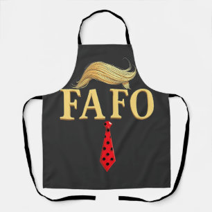 Amerikaanse Donald Trump FAFO USA Vlag Patriottisc Schort