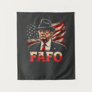 Amerikaanse Donald Trump FAFO USA Vlag Patriottisc Wandkleed