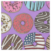 amerikaanse donuts violet stof (Close Up)