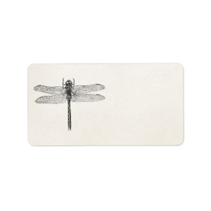  Amerikaanse dragonfly-Sjabloon Etiket