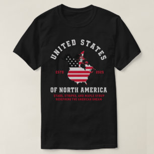Amerikaanse Droom: 2025 Sterren, Strepen & Esdoorn T-shirt