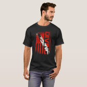 Amerikaanse duikvlucht onder vlag Amerikaanse vlag T-shirt (Voorkant volledig)