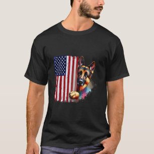 Amerikaanse Duitse Herdershond USA Vintage Sable S T-shirt