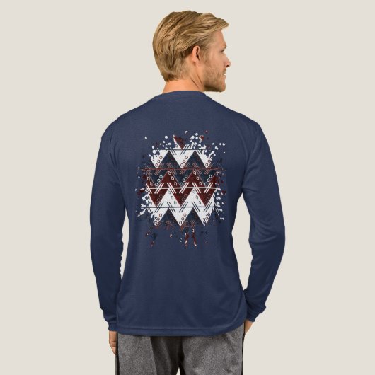 Amerikaanse Echo Tri-Blend Shirt (Achterkant)