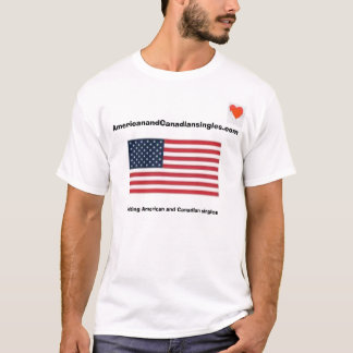 Amerikaanse en Canadese T-shirt