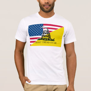 Amerikaanse en Gadsden vlag T-shirt