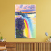 Amerikaanse en Hoefijzer Herfsten in Denemarken Canvas Afdruk (Insitu (Woonkamer))