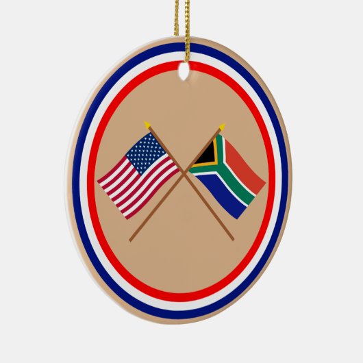 Amerikaanse en Zuid-Afrikaanse gesteentekker Keramisch Ornament (Rechts)