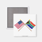 Amerikaanse en Zuid-Afrikaanse gesteentekker Magneet (Voorkant / Achterkant)