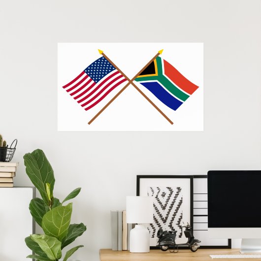 Amerikaanse en Zuid-Afrikaanse gesteentekker Poster (Thuiskantoor)