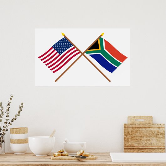 Amerikaanse en Zuid-Afrikaanse gesteentekker Poster (Keuken)