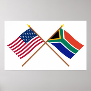 Amerikaanse en Zuid-Afrikaanse gesteentekker Poster