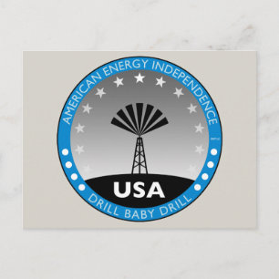 Amerikaanse energie-onafhankelijkheid briefkaart