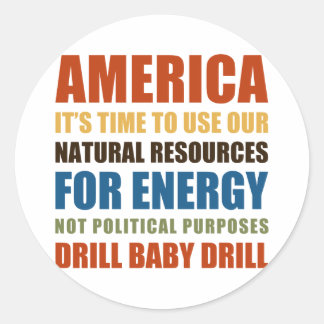 Amerikaanse energie ronde sticker