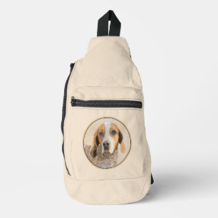 Amerikaanse Engelse Coonhound Redtick Schilderen H Sling Bag
