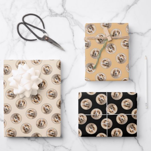 Amerikaanse Engelse Coonhound Redtick Schilderhond Inpakpapier Vel (Voorkant)