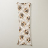 Amerikaanse Engelse Coonhound Redtick Schilderhond Lichaamskussen (Voorkant Verticaal)