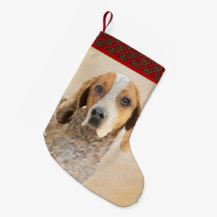 Amerikaanse Engelse Coonhound Schilderij - Honden Kleine Kerstsok