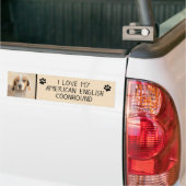 Amerikaanse Engelse coonhoundschildering - Dog Art Bumpersticker (Op Truck)
