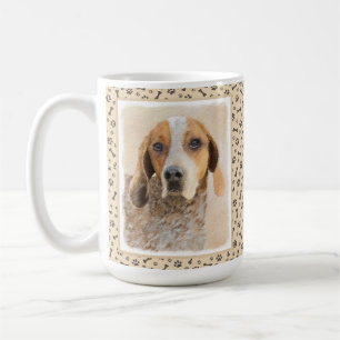 Amerikaanse Engelse coonhoundschildering - Dog Art Koffiemok