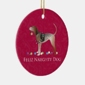 Amerikaanse Engelstalige kerst Keramisch Ornament (Rechts)