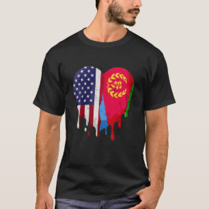 Amerikaanse Eritrese erfgoedmaand Eritrea vlag hoo T-shirt