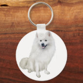 Amerikaanse Eskimo Dog (A) Sleutelhanger (Voorkant)