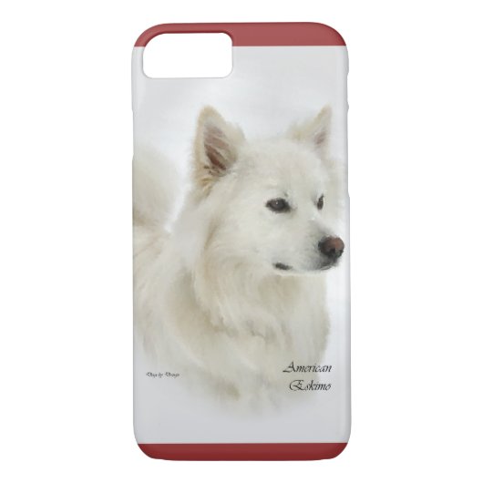 Amerikaanse Eskimo Dog Art Case-Mate iPhone Case (Achterkant)