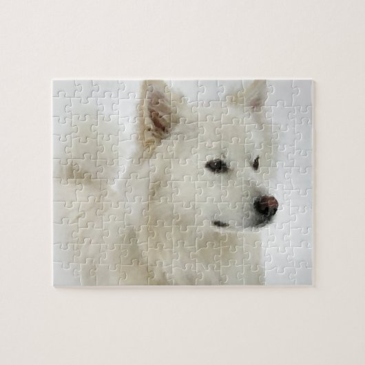 Amerikaanse Eskimo Dog Art Legpuzzel (Horizontaal)