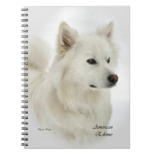 Amerikaanse Eskimo Dog Art Notitieboek